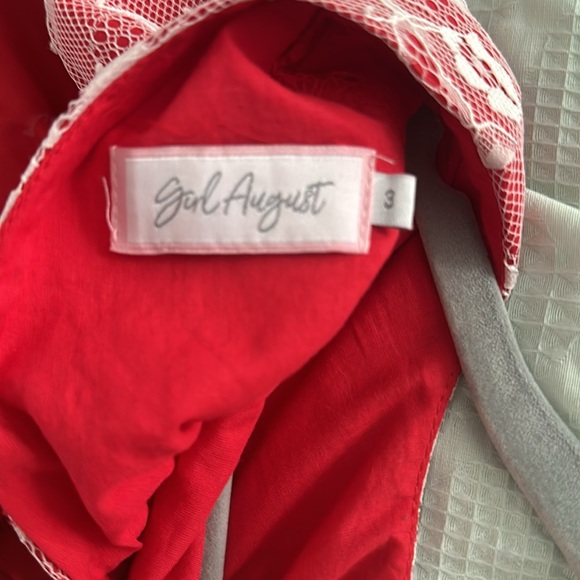 Girl August Girl’s Holiday Christmas Lace Dress size 3 - Picture 3 of 6